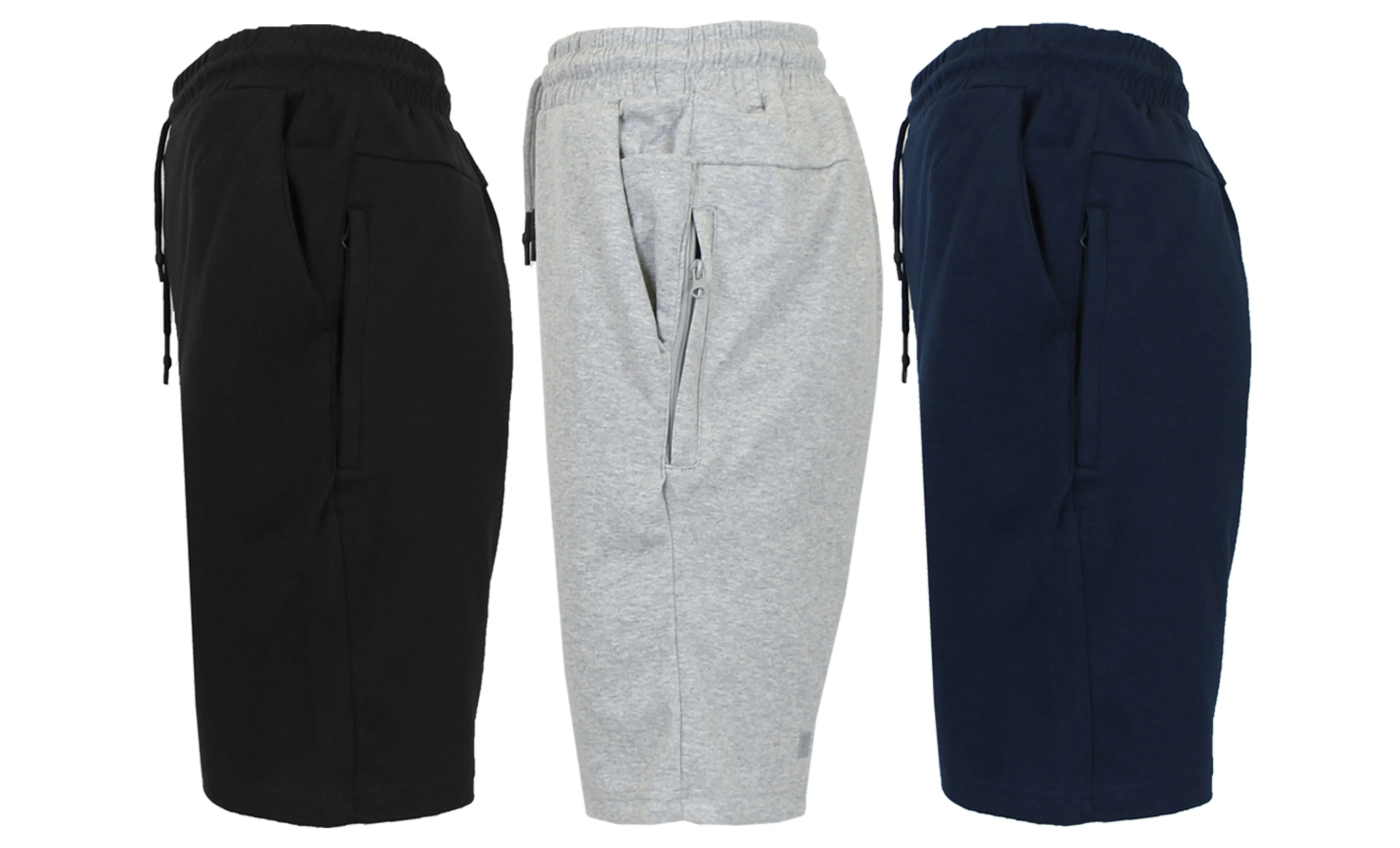 3-PACK Women's Tech Fleece Performance Active Shorts Set