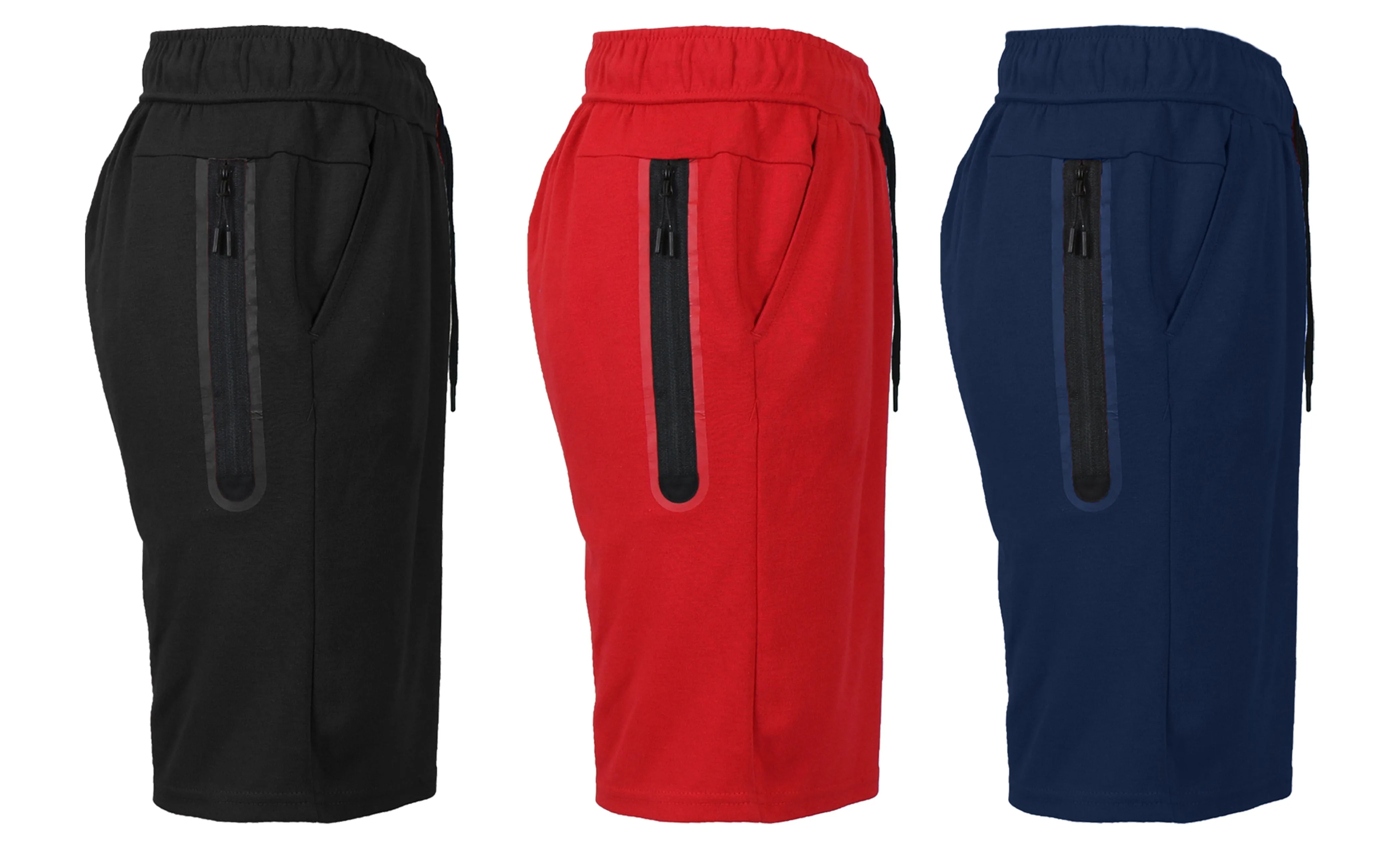 3-PACK Women's Tech Fleece Performance Active Shorts Set