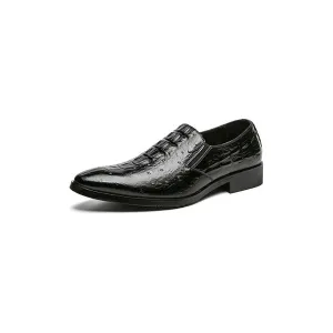 AlliLux Italian Alligator Pattern Formal Wedding Shoes