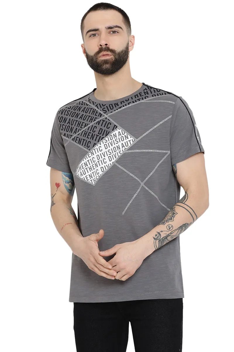 Axmann Abstract Printed Casual T-Shirt