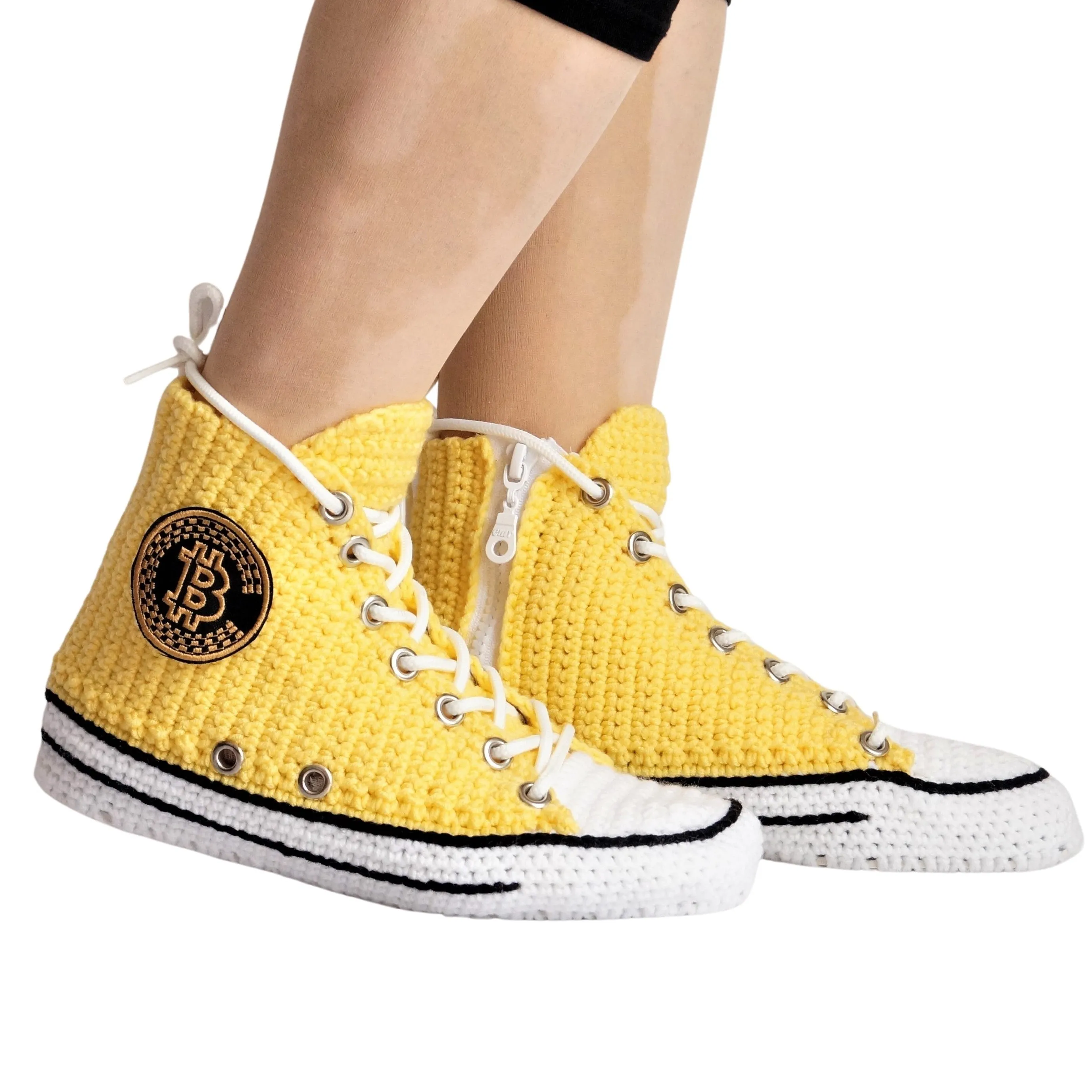 Bitcoin Converse Sneakers Slippers Chuck High Tops Plush Shoes