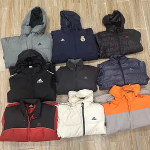 Branded Adidas Puffers Jackets - 15 Pieces