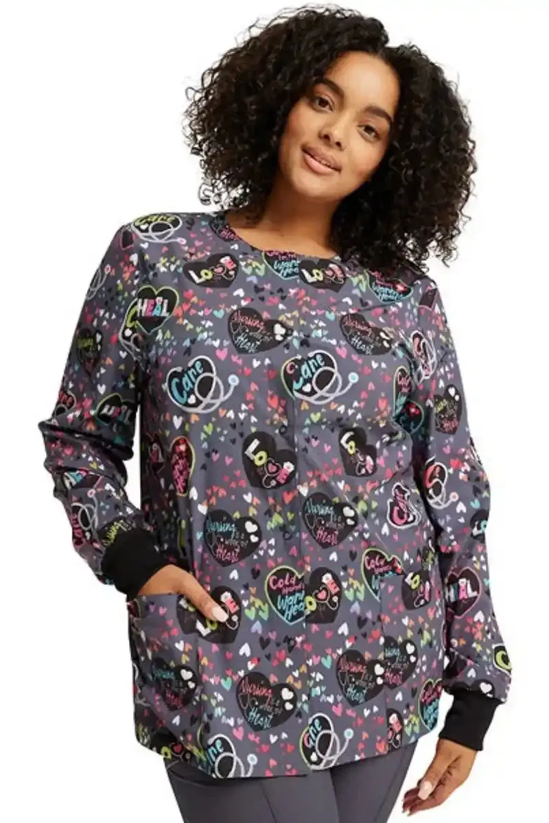 Cherokee Women's Print Snap Front Jacket | Work Of Heart