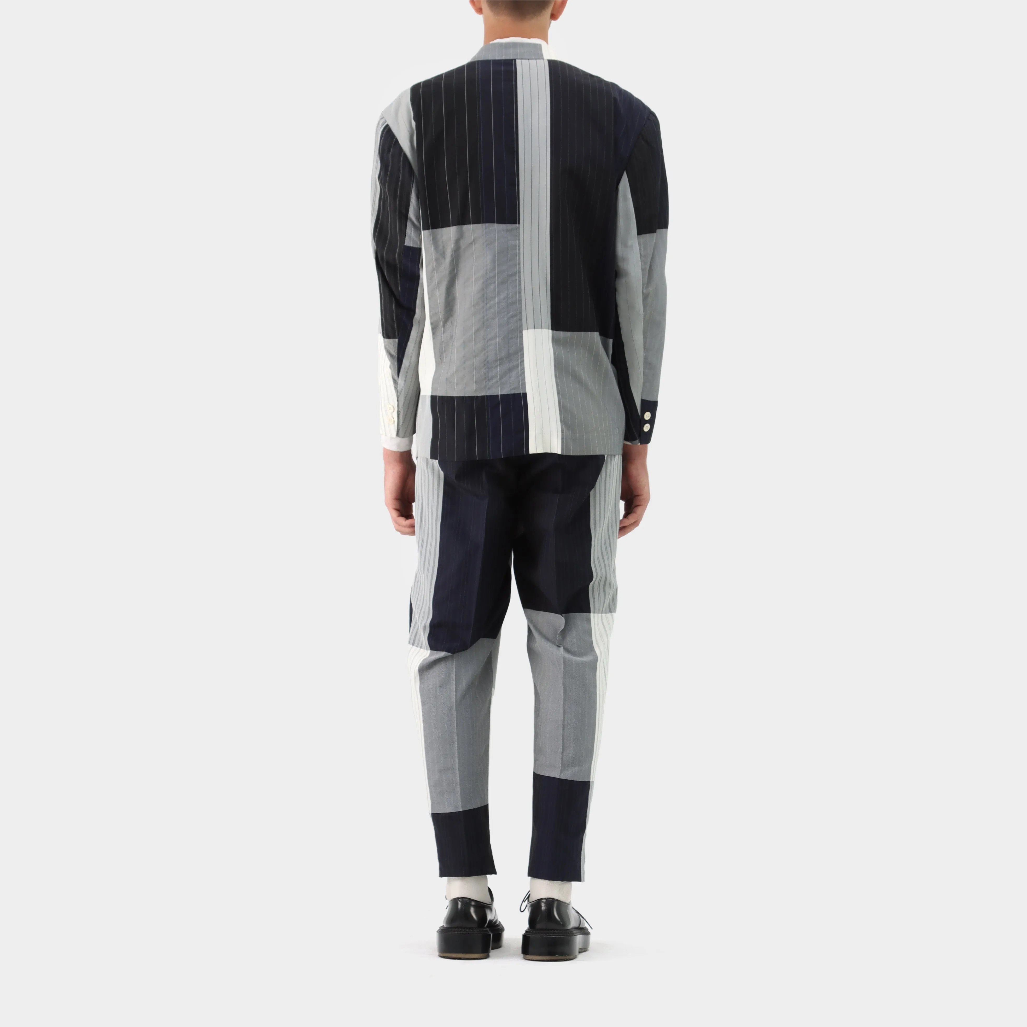 Comme des Garçons Homme Plus Patchwork Pinstripe Suit