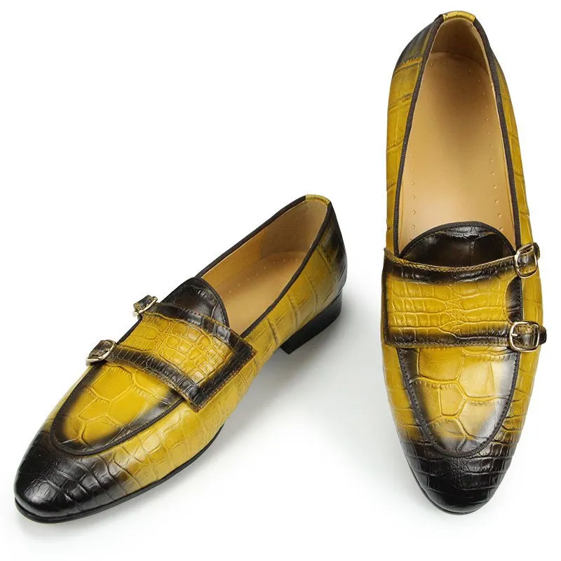 CrocLuxe Exotic Crocodile Slip-on Dress Shoes