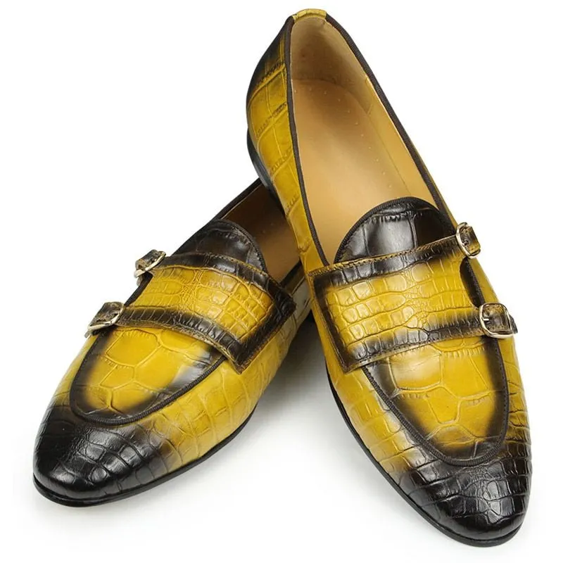 CrocLuxe Exotic Crocodile Slip-on Dress Shoes