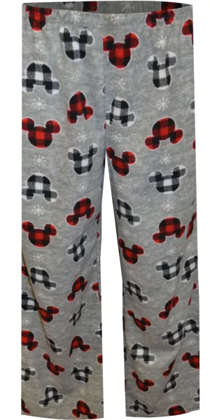 Disney Mickey Mouse Plaid Ears Holiday Big and Tall Lounge Pants