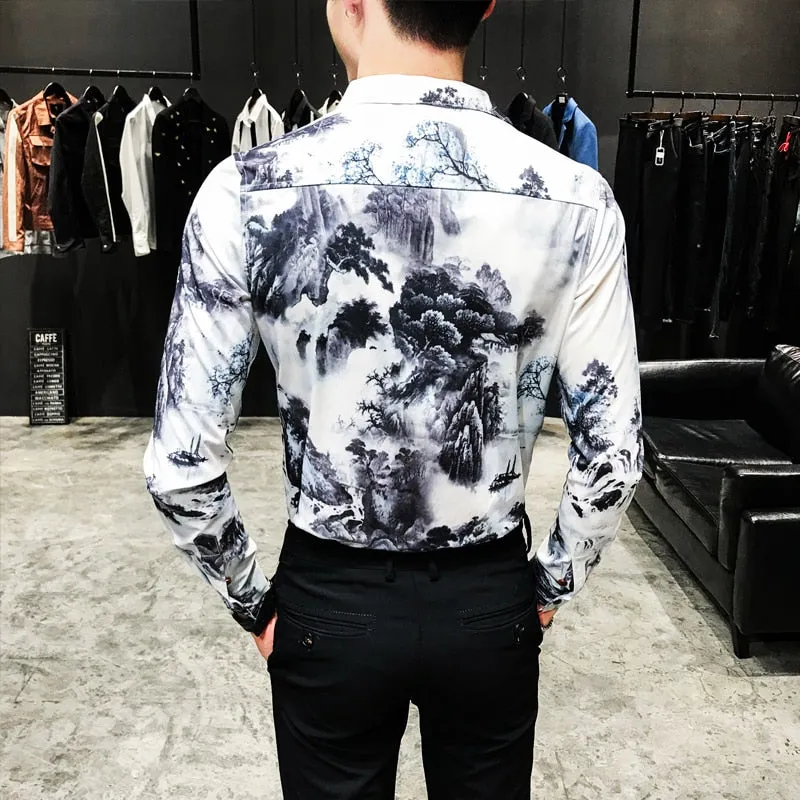 Fashion 2018 Autumn New Shirt Men