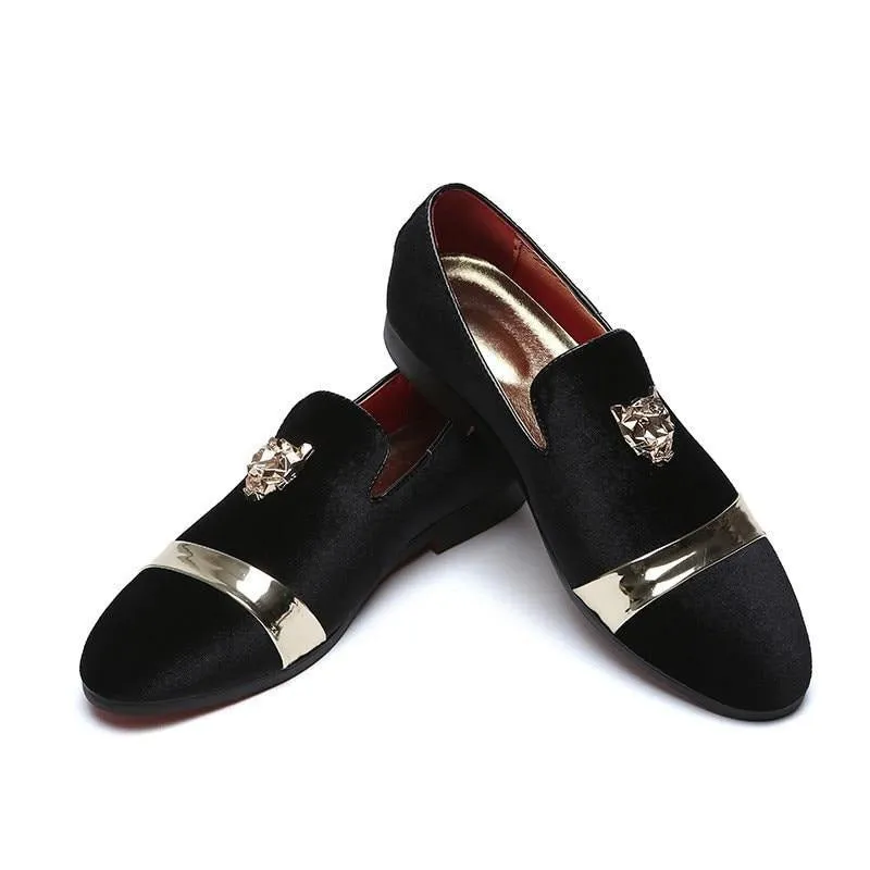 GlamourStep Metallic Pointed-Toe Slip-Ons