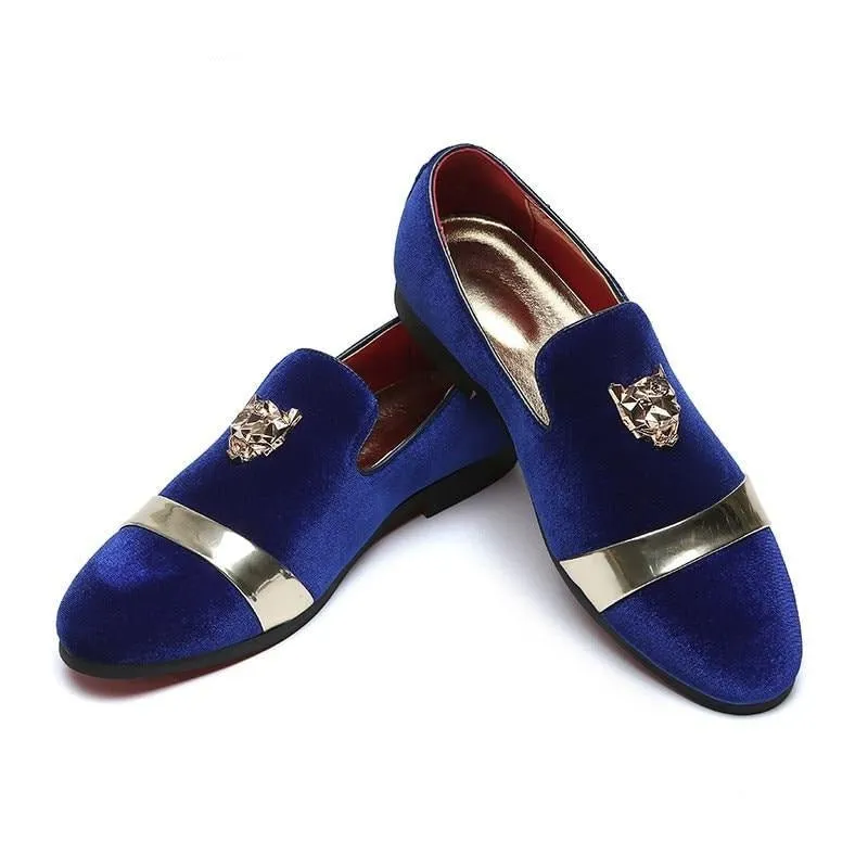 GlamourStep Metallic Pointed-Toe Slip-Ons