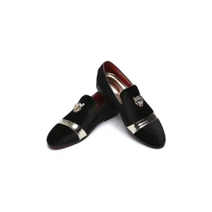 GlamourStep Metallic Pointed-Toe Slip-Ons