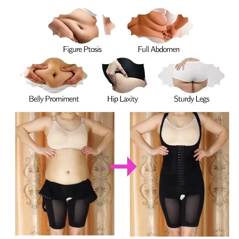 Gorgeous Women's Waist Trainer Shapewear Bodysuit - Postparto Recovery Full Body Shaper Tummy Control Slimming  Fajas Colombianas (FHW1)