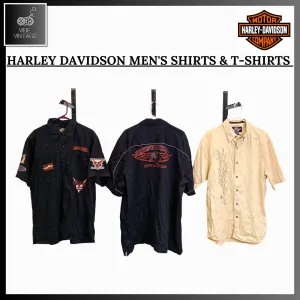 HARLEY DAVIDSON MEN'S SHIRTS & T-SHIRTS - 11 PCS