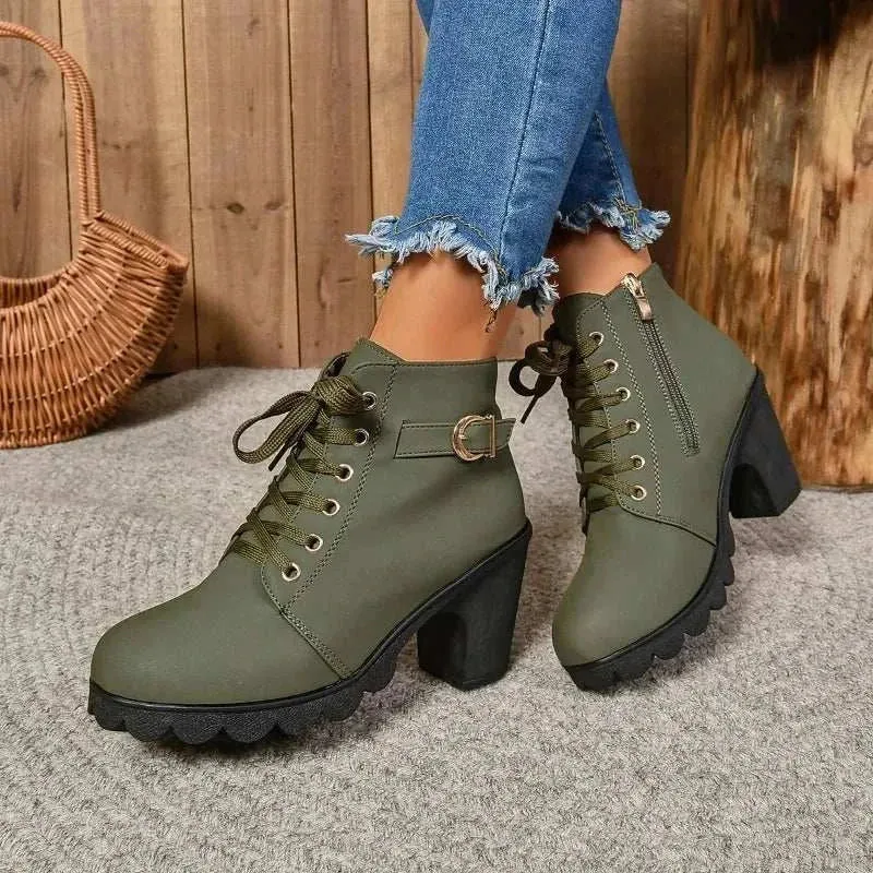 High Heel Boots for Women - Ankle Boots, Womens winter booties 2024