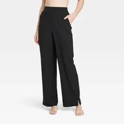 High-Rise Straight Leg Woven Pants - All In Motion