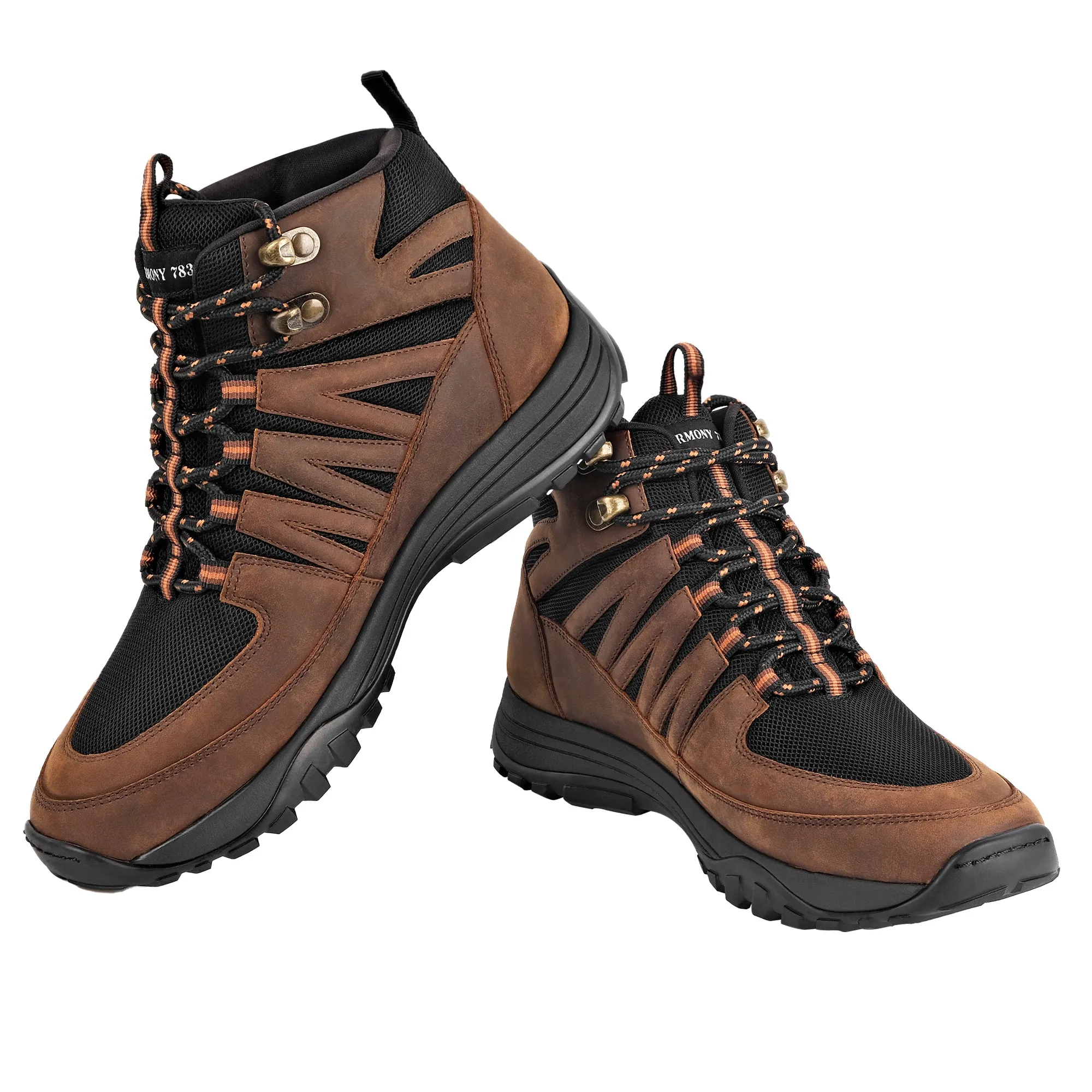 High-Top Trail Shoe • Jesse Brown Leather & Black Mesh