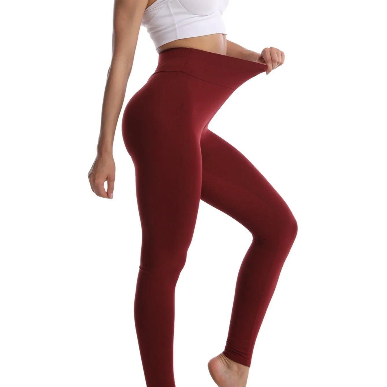 High Waist Yoga Pants Comfort Tummy Control Butt Lifting Leggings