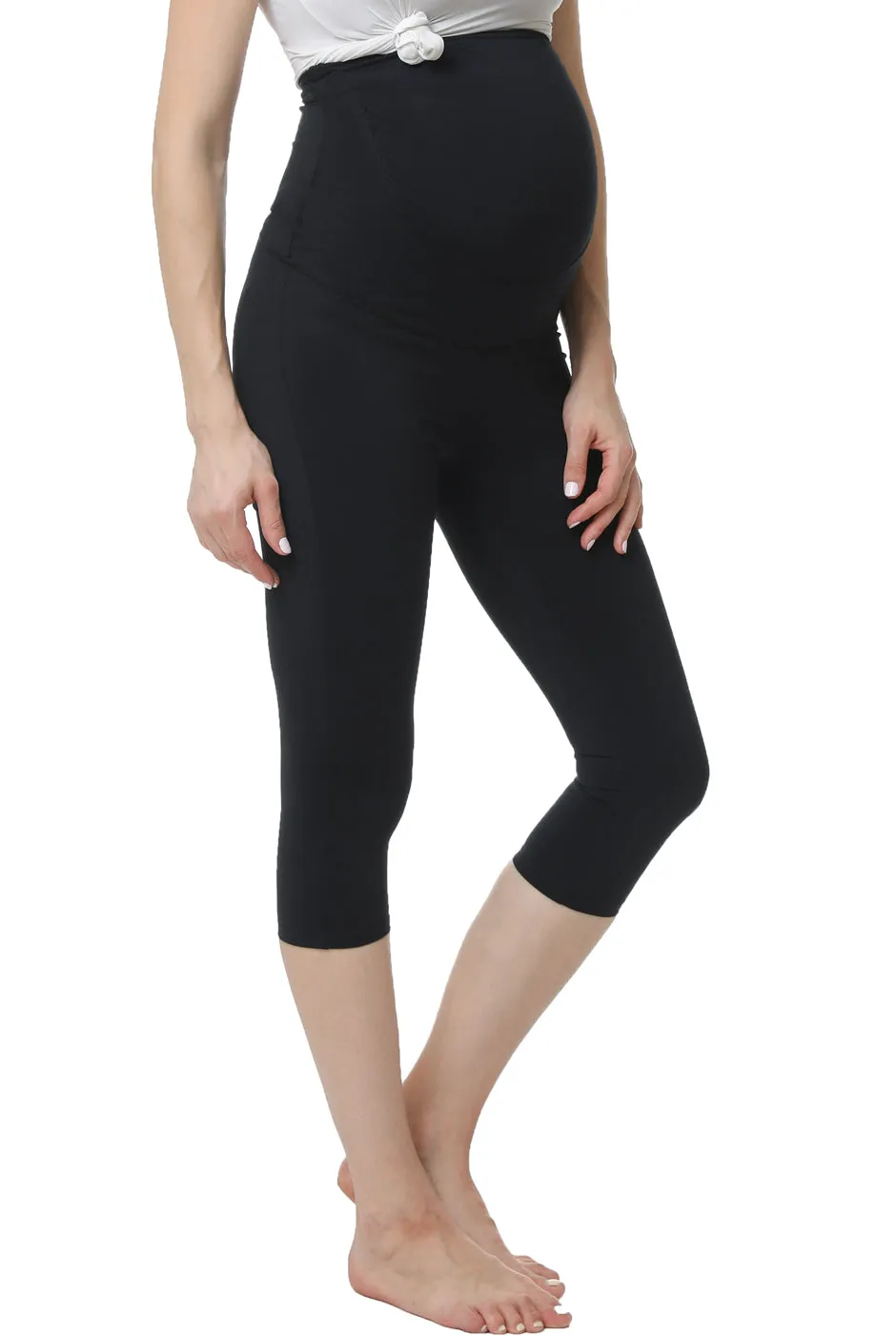 Kimi   Kai Maternity "Bree" Belly Support Leggings (18.5" Inseam)