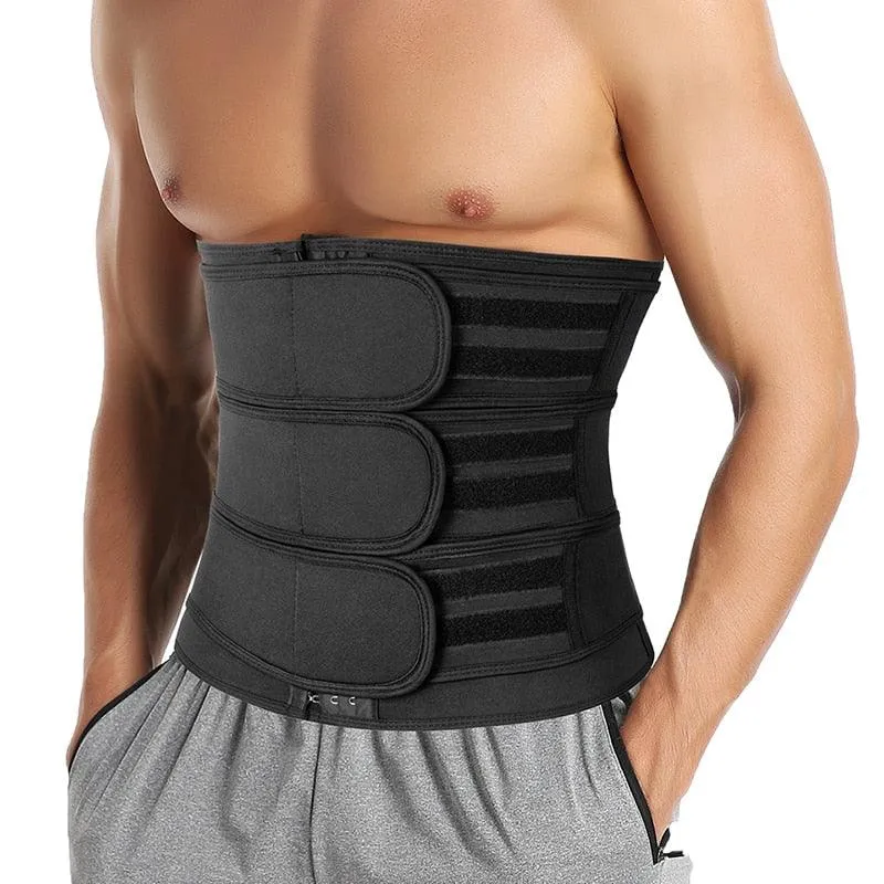 Latest Men Body Shaper Sauna Sweat Shapers belt Thermo Shapewear Slimming Girdle Workout Waist Trainer Corset Gym Abdomen Fat Burning(FHM1)(1U101)(1U9)(F101)