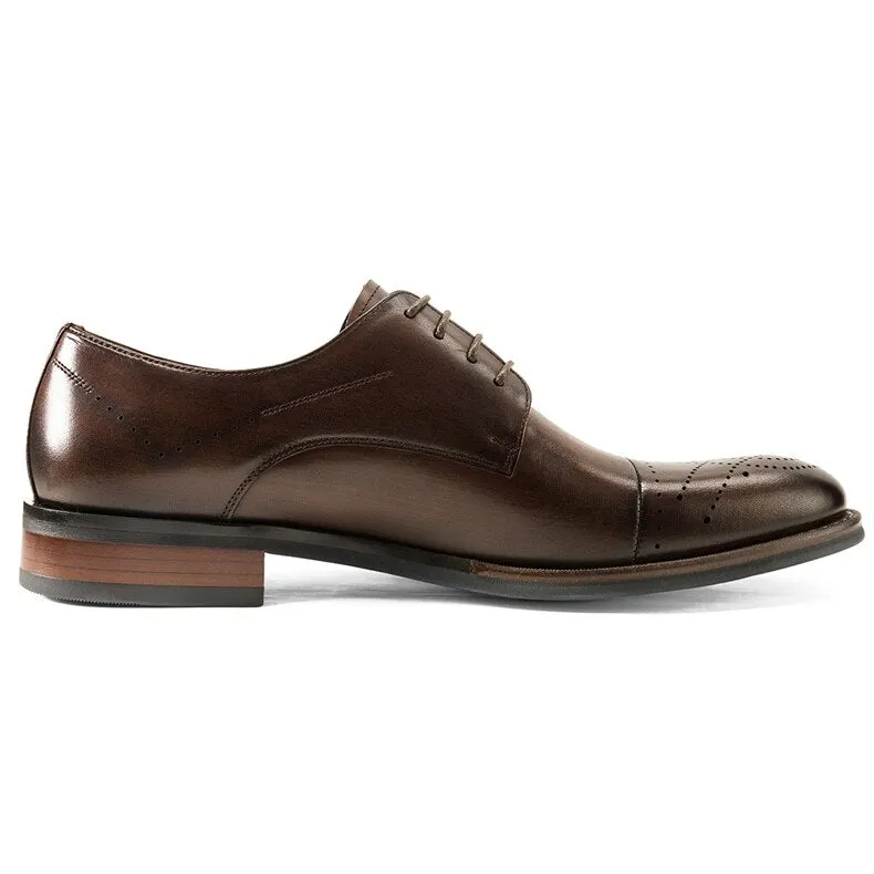 LuxePoint Leather Lace-up Dress Shoes