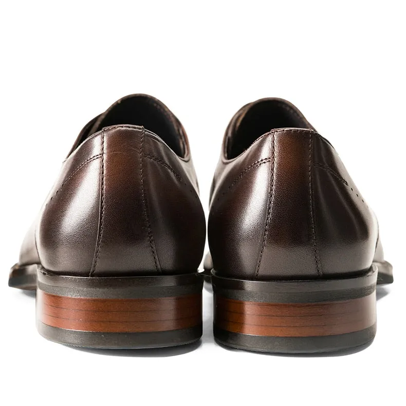 LuxePoint Leather Lace-up Dress Shoes