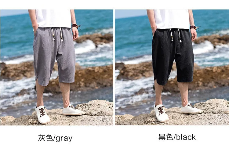 Men Casual Calf-Length Pants