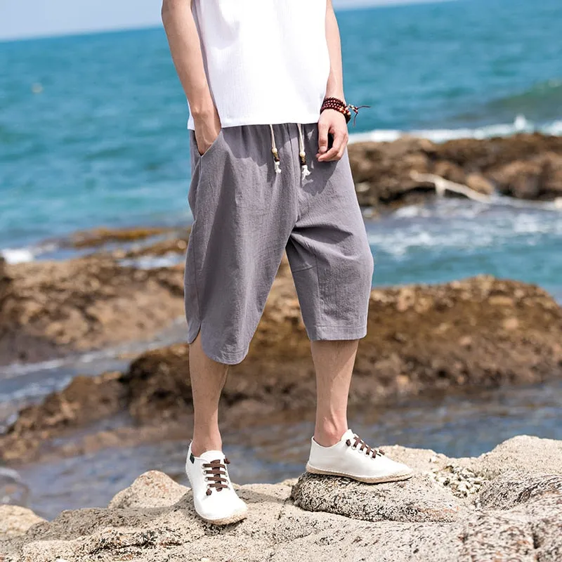 Men Casual Calf-Length Pants