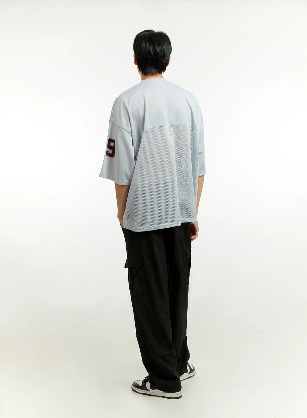 Men's Activewear Oversize Fit Jersey T-Shirt IL412