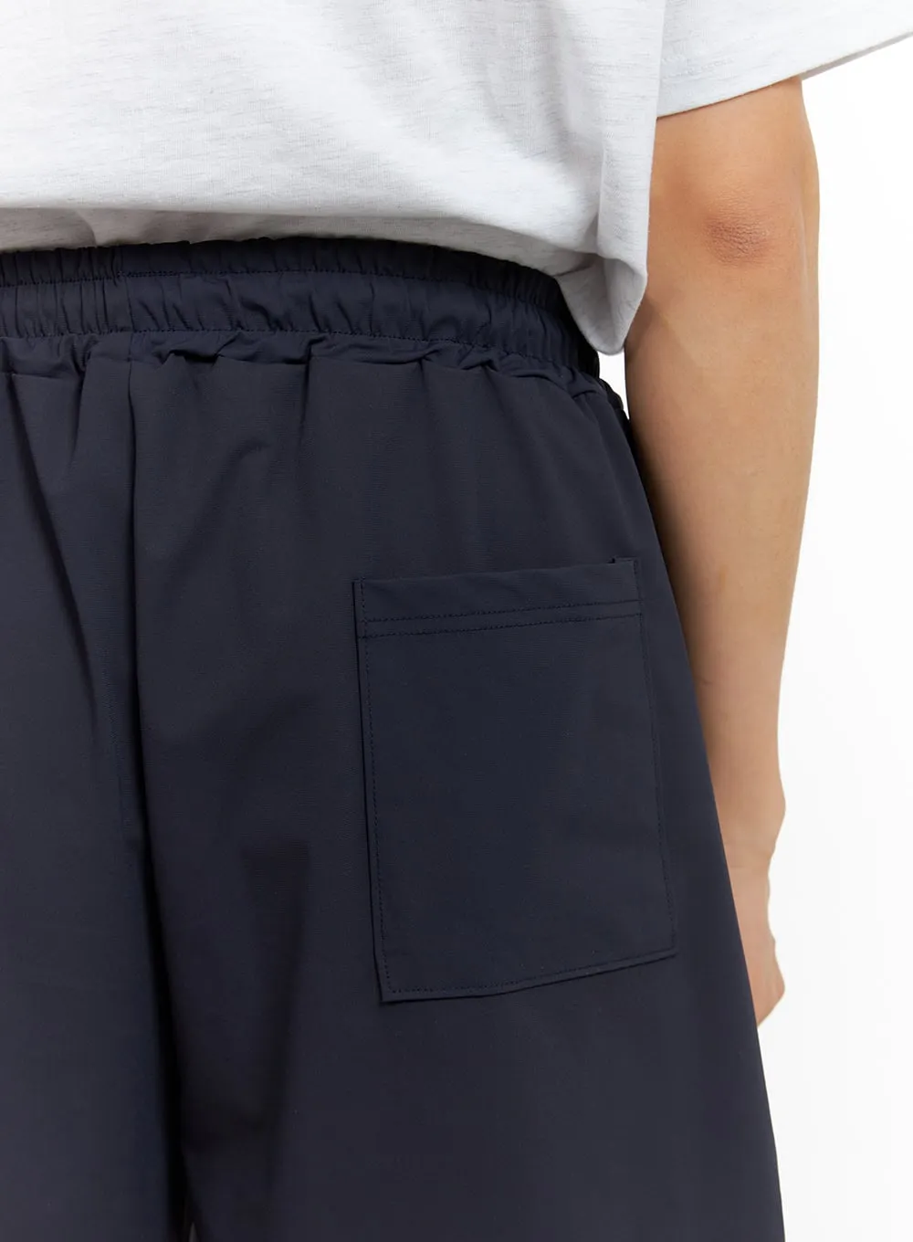 Men's Activewear Solid Shorts (Dark Blue) IU414