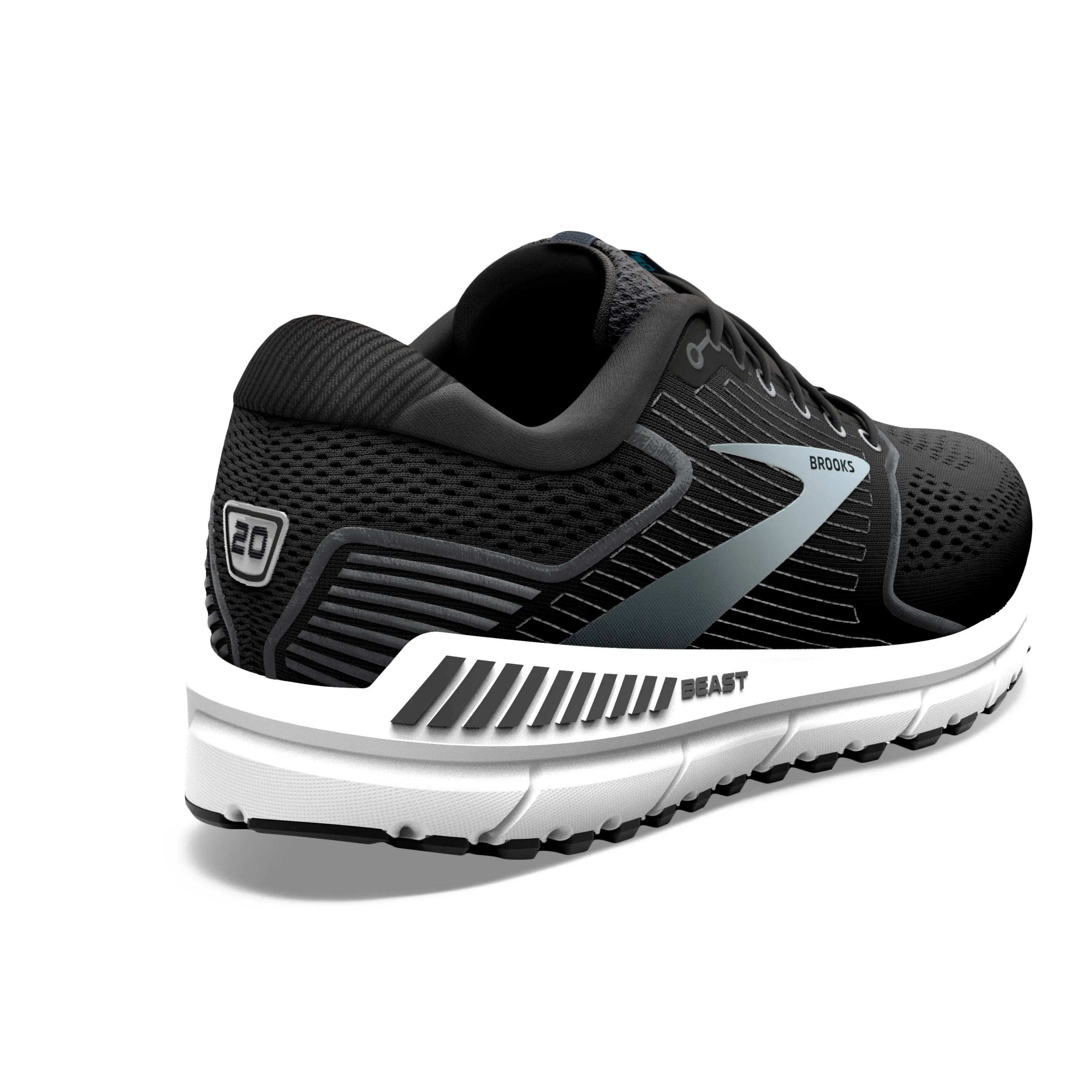 Men's Brooks Beast '20 Color: Black/Ebony/Grey