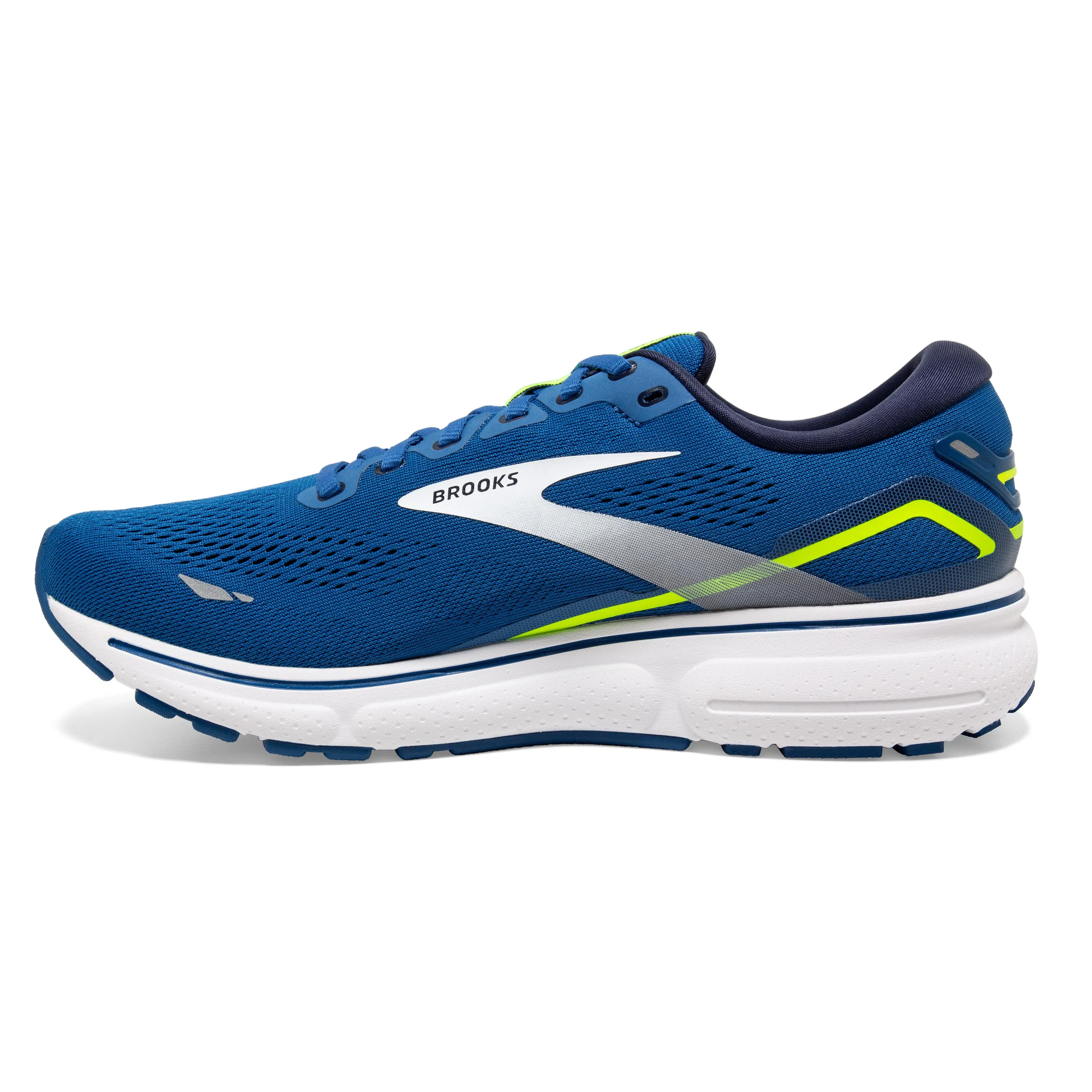 Men's Brooks Ghost 15 1103931D482 Color:  Blue/Nightlife/White