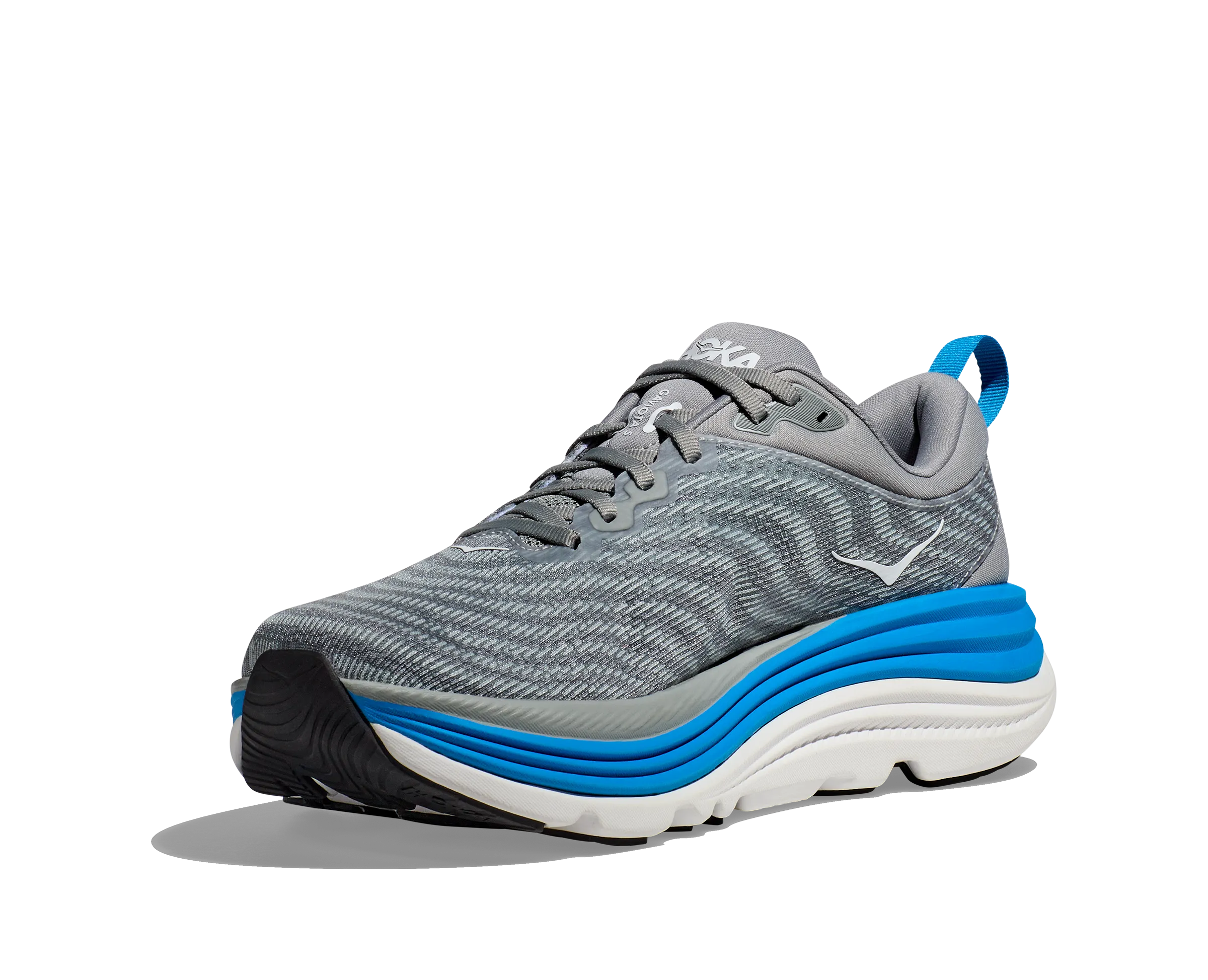 Men's Hoka Gaviota 5 Color: Limestone / Diva Blue (WIDE WIDTH)