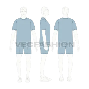 Mens Loungewear Vector Clothing Set