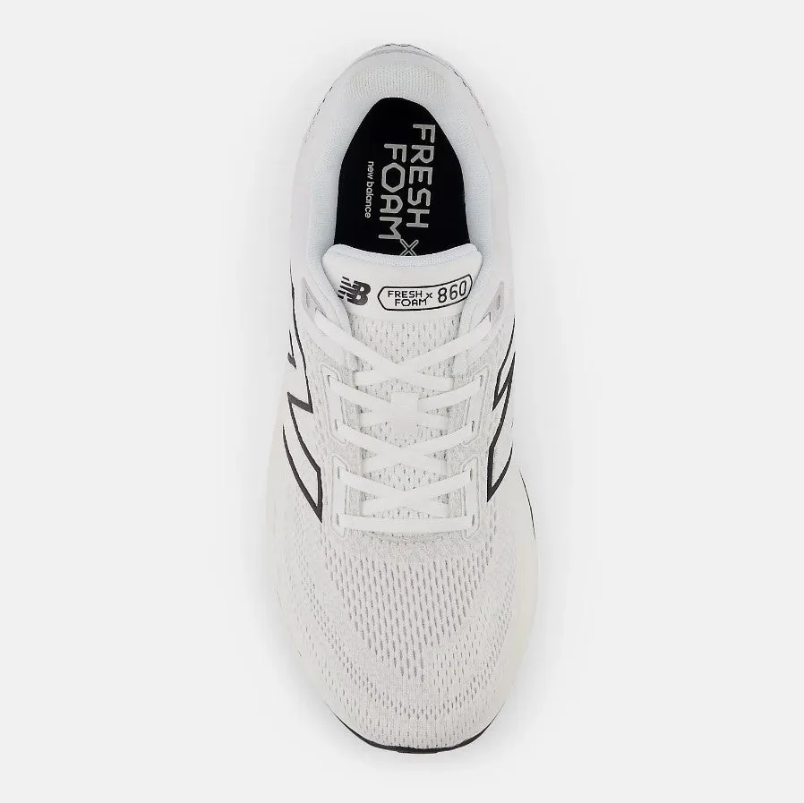 Mens New Balance M860W14 Color:  White/Black