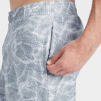 Men's Printed Any Sport Shorts - All in Motion Light Gray L