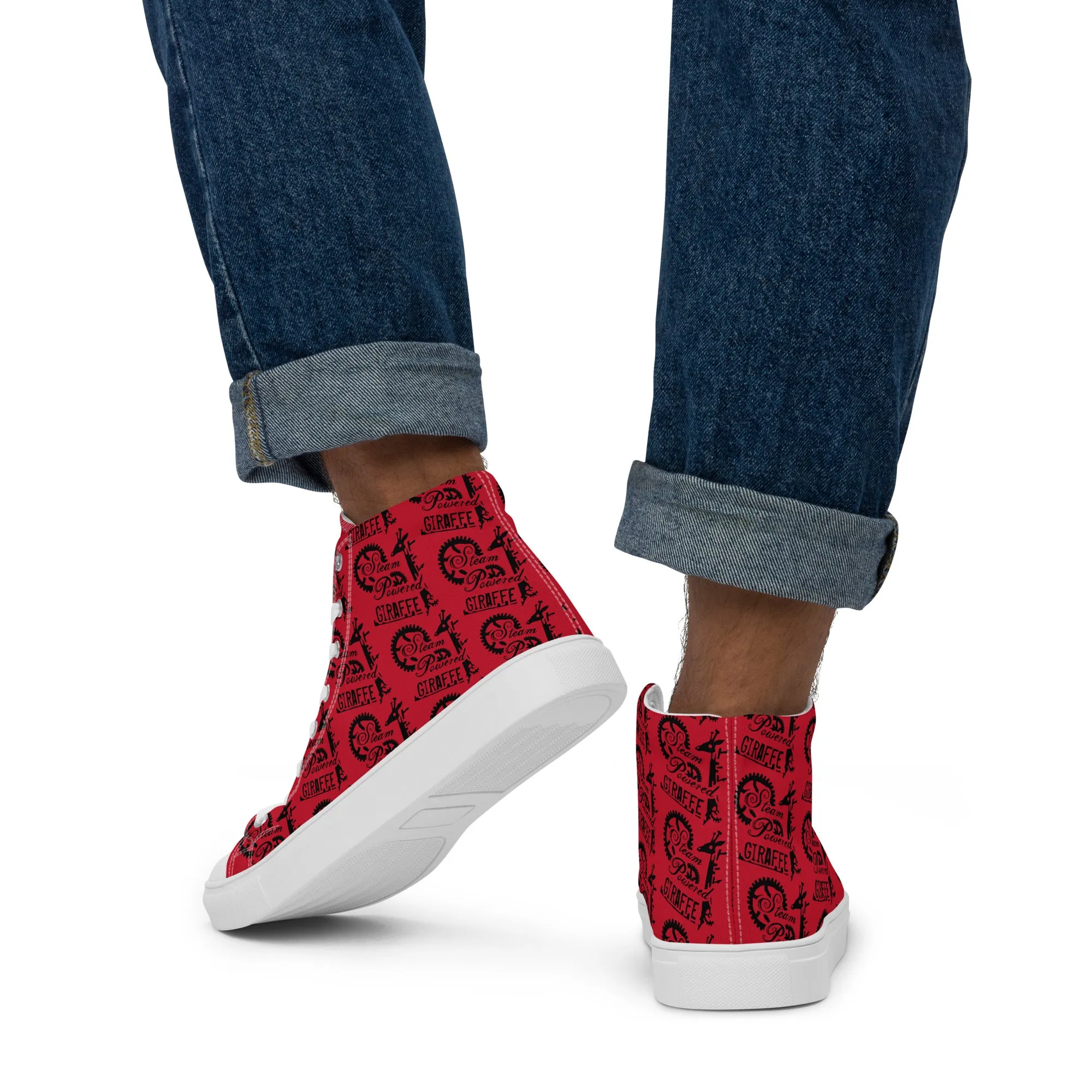 Men’s Red SPG Logo High Top Shoes