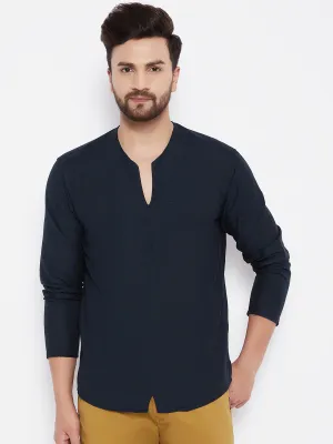 Men's Solid Pure Cotton Kurta - Even Apparels