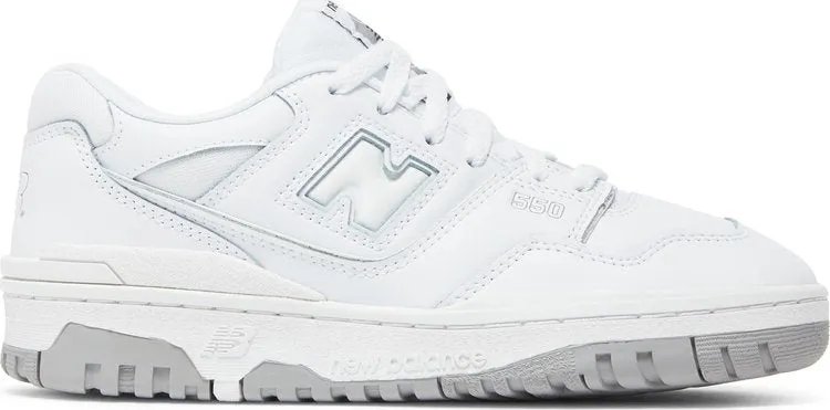 New Balance 550 Big Kid 'White Grey' Sneakers, White