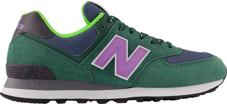 New Balance 574 'Green Purple' sneakers, green