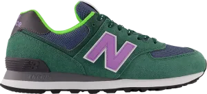 New Balance 574 'Green Purple' sneakers, green