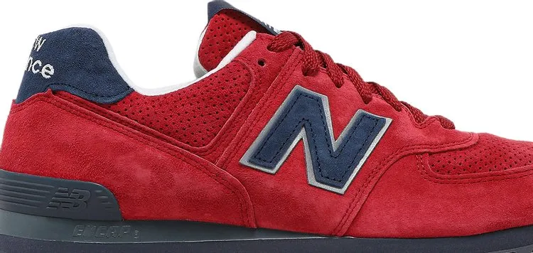 New Balance 574 Made In USA 'Red Blue' Sneakers, Red