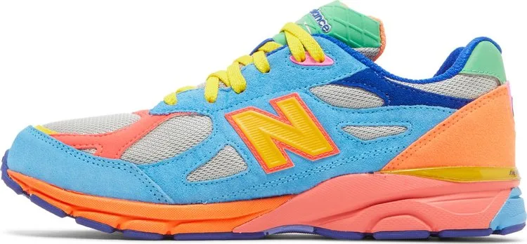 New Balance 990v3 Big Kid 'Wild Style' Sneakers, Multicolor