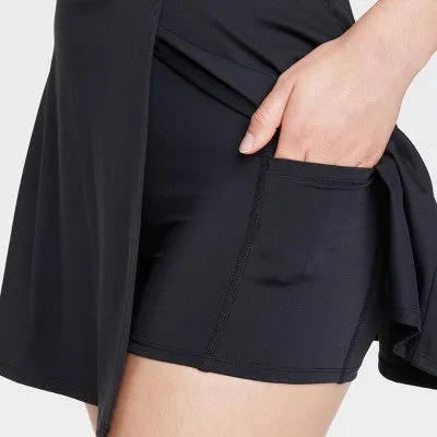 New - JoyLab Women's Corset Detail Athletic Active Dress with Shorts Pockets