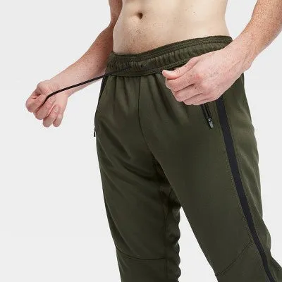 New - Men's Run Knit Pants - All in Motion Olive Green XXL