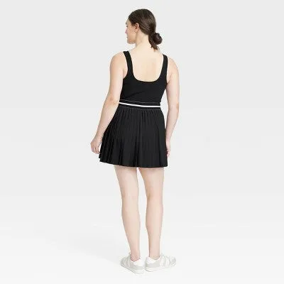 Open Box - Women's Pleated Active Dress - All In Motion Black M