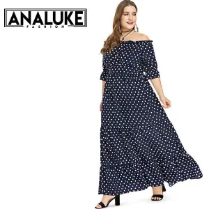 Polka Dot Loose Maxi Long Dress