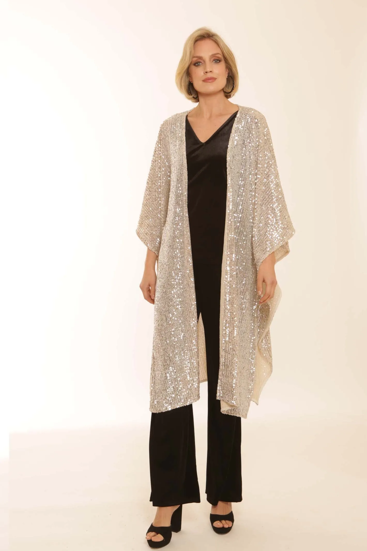 Pomodoro Clothing Sequin Kimono 62353