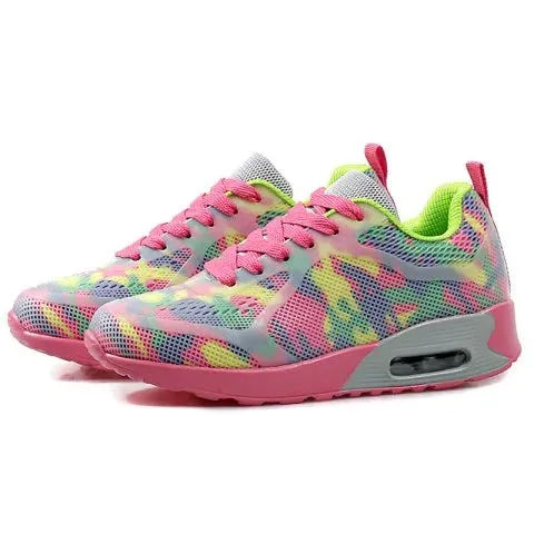 Pretty Cushion Floral Print Athletic Shoes