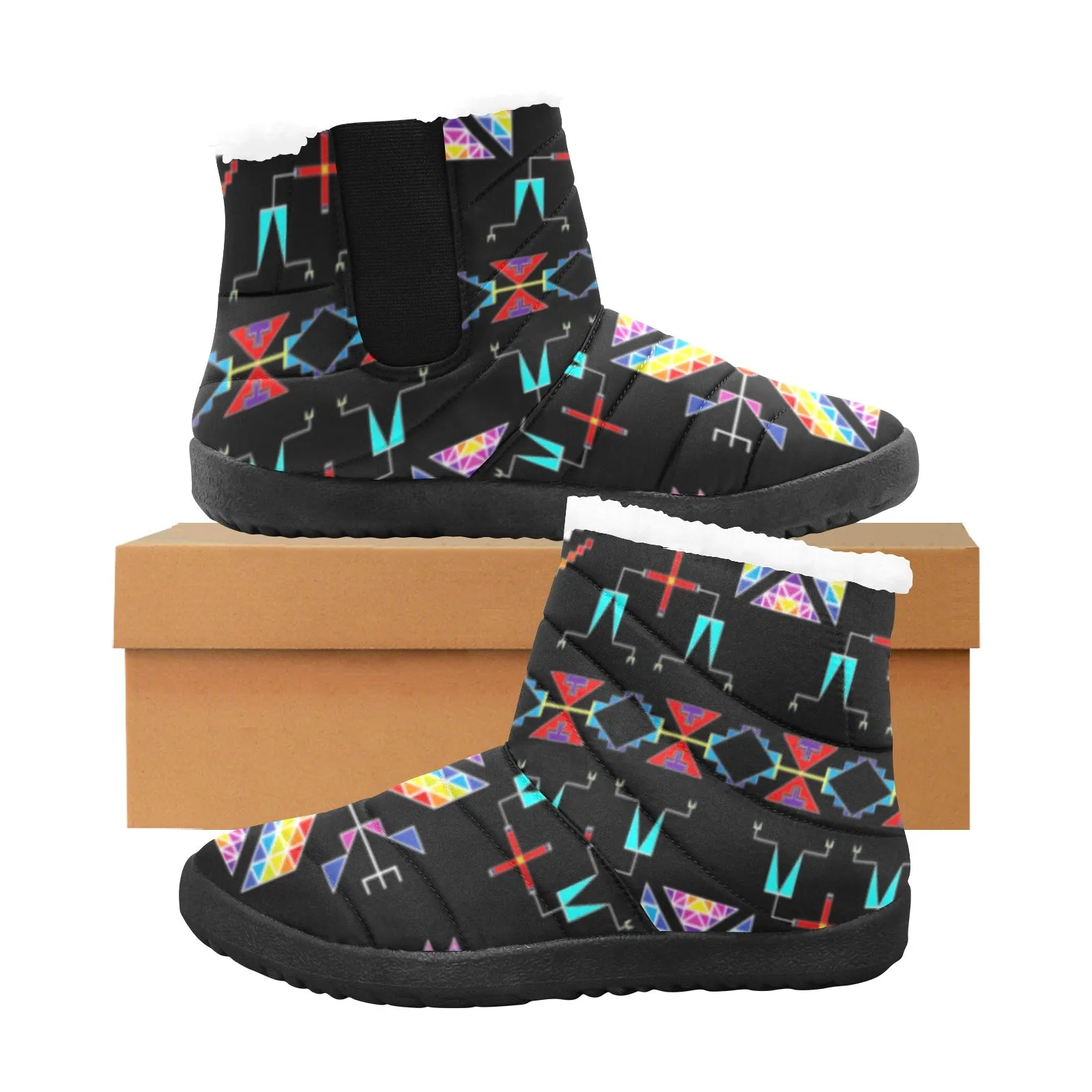 Rainy Chief Rainbow Black Men's Padded Winter Boot