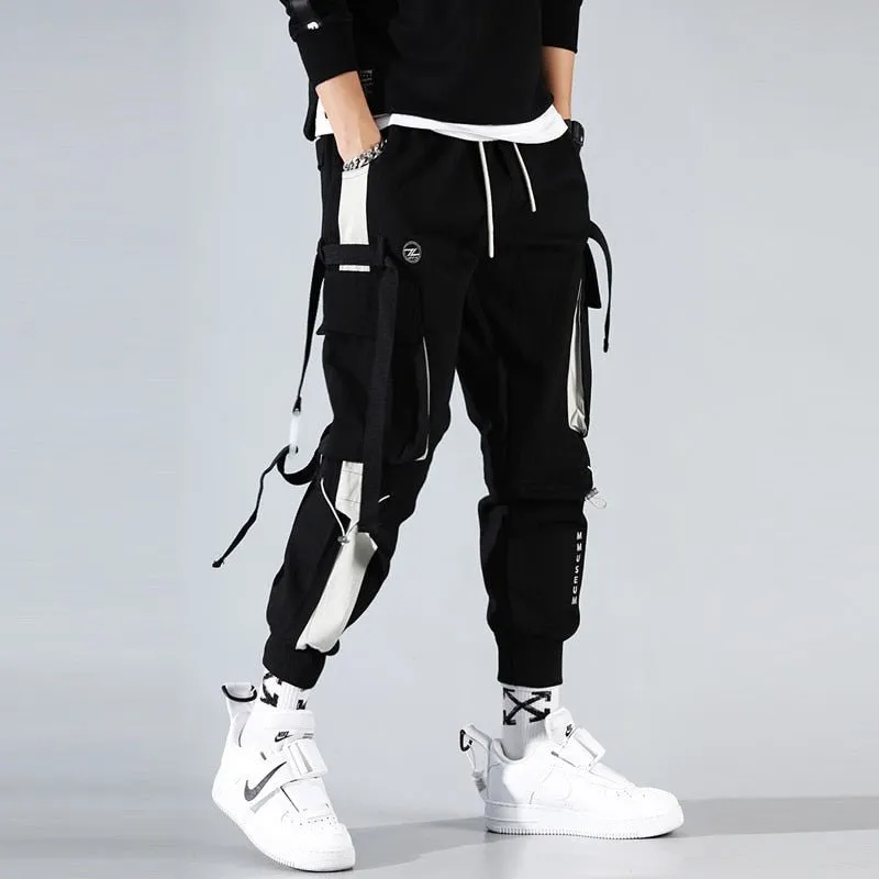 Ribbon  Cargo Jogger Pants